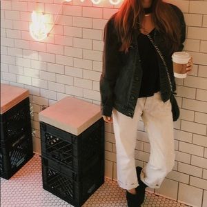 Levi’s high waisted acid toned straight leg jeans